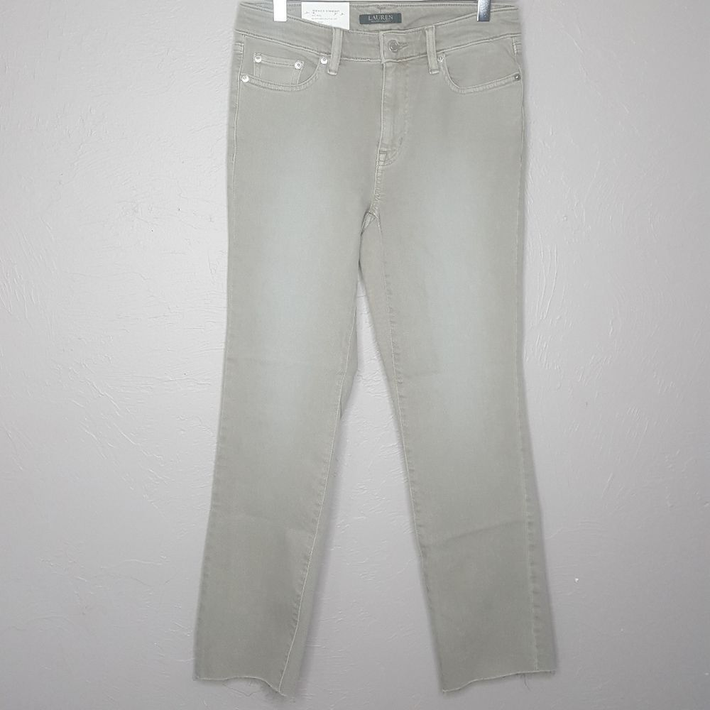 Lauren Ralph Lauren premier straight raw hem jeans